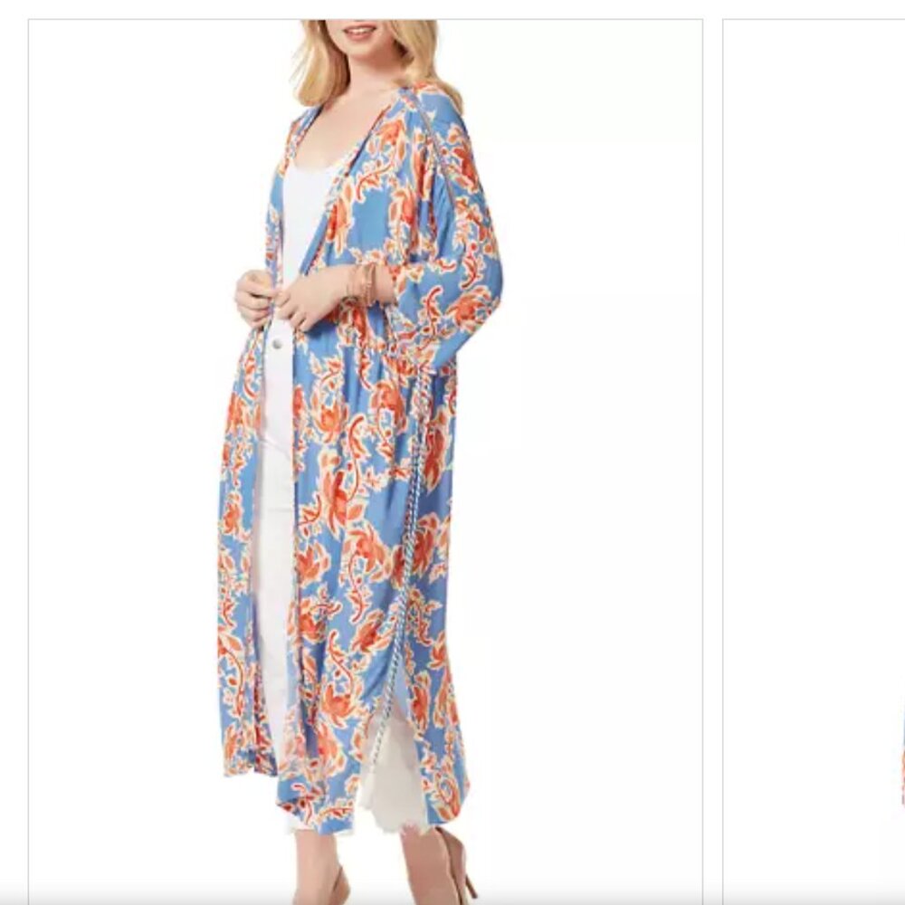 Jessica Simpson Laila Kimono - open front, and elbow kimono sleeves